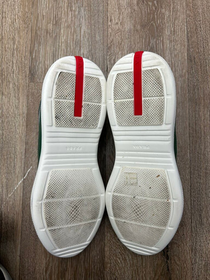 Preowned Prada Americas Cup Green White Silver sz.10(11.5M)