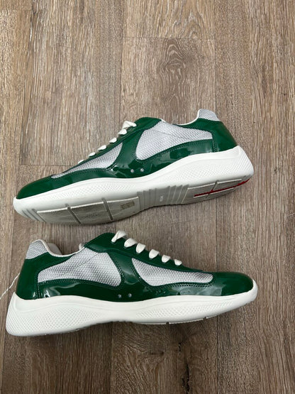 Preowned Prada Americas Cup Green White Silver sz.10(11.5M)