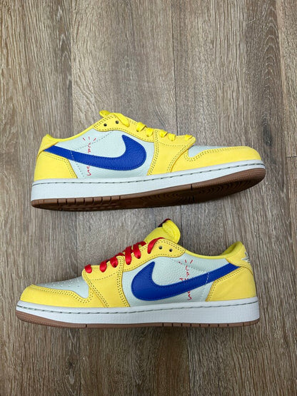Preowned Jordan 1 Low Travis Scott Canary Low Size 10.5W (9M)