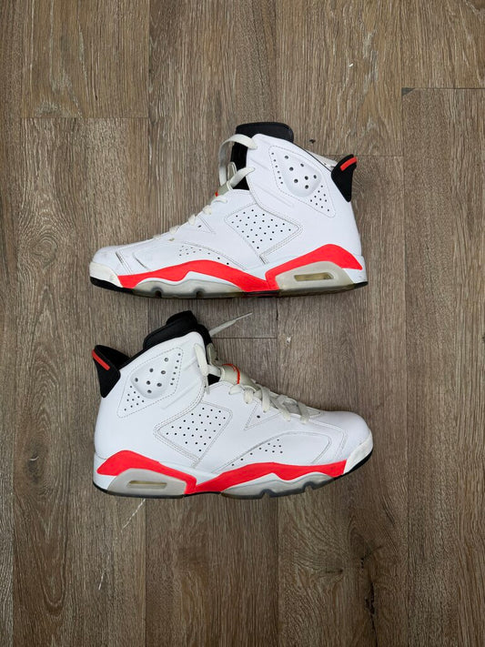 Preowned Jordan 6 Infrared White sz.9.5