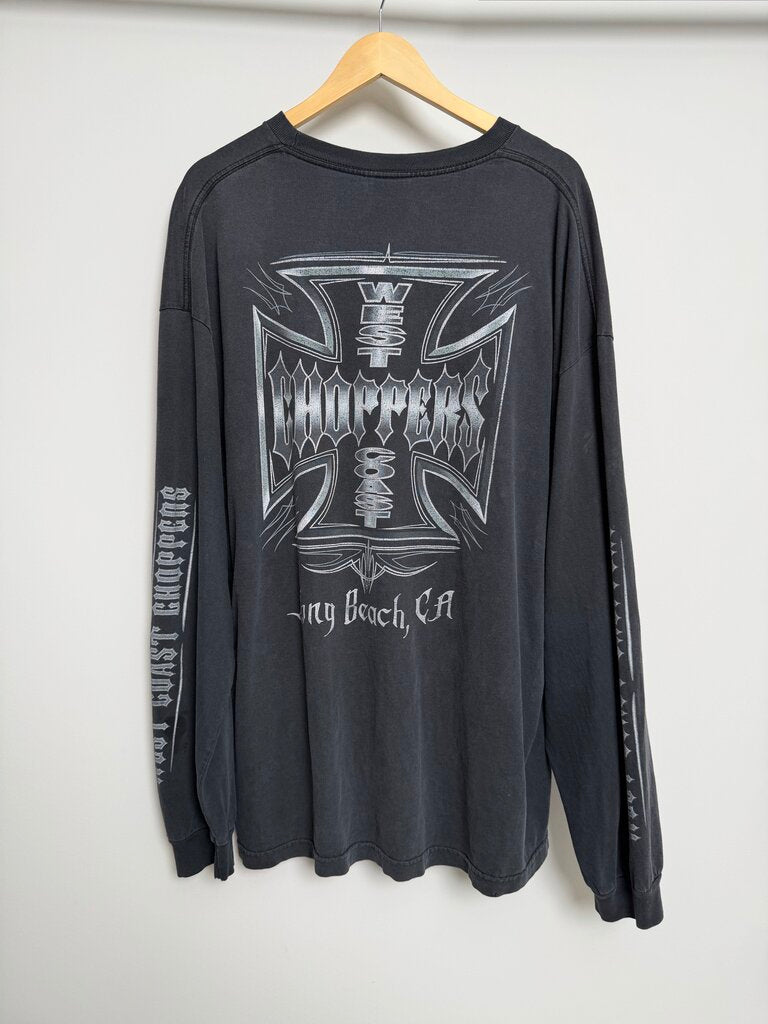 Vintage West Coast Choppers Black L/S size 2XL