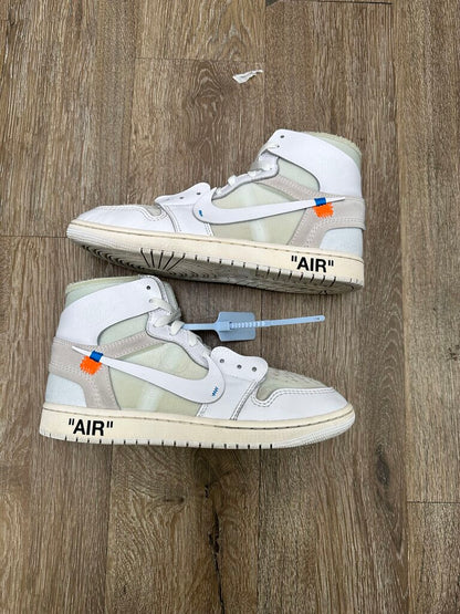 Preowned Jordan 1 Virgil Alask Size 9.5