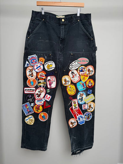 Better With Age Carhartt Patch Pants size 38(fit 36)