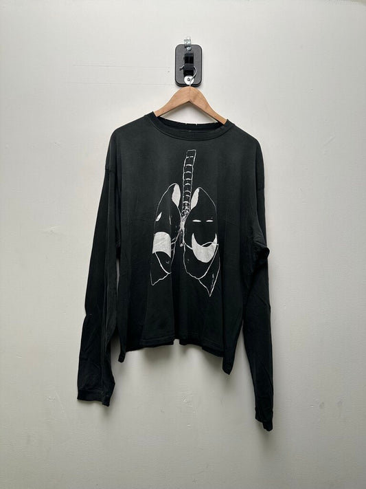 New HMDD Lungs Black Long Sleeve Size XXL