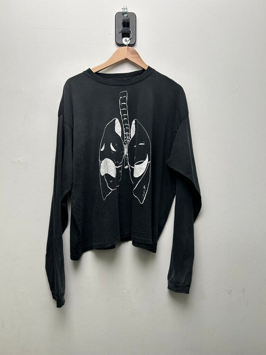 New HMDD Lungs Black Long Sleeve Size XL