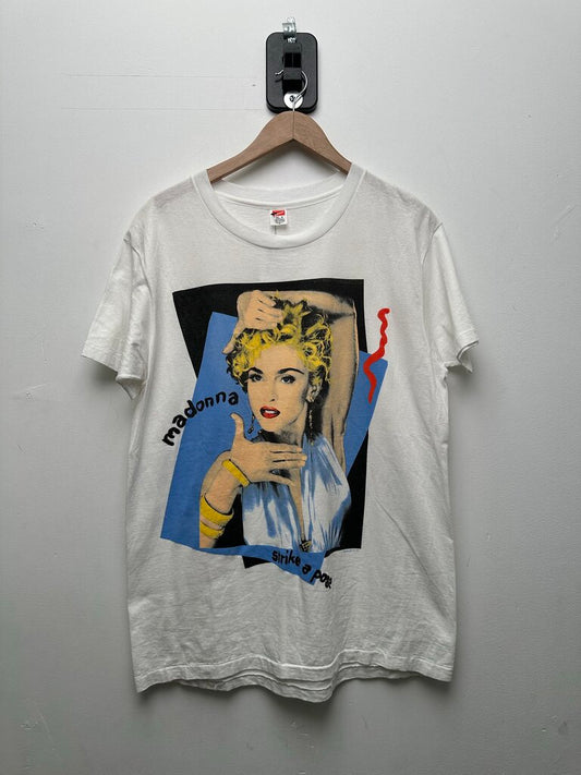 1990 Madonna White Tee Sz L