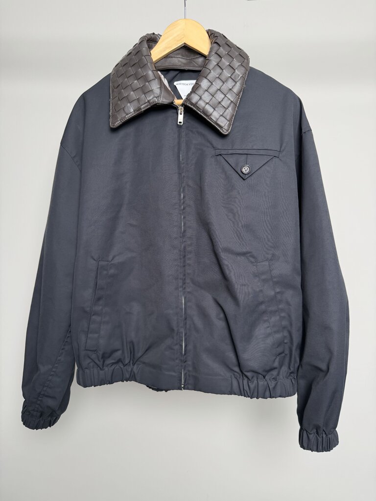 Preowned Bottega Venetta Woven Collar Jacket size 48(M)