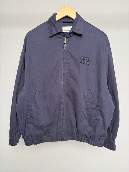 Preowned Miu Miu Navy Work Jacket size 38(M/L)