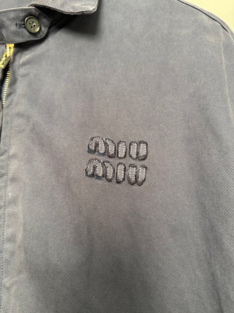 Preowned Miu Miu Navy Work Jacket size 38(M/L)