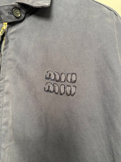 Preowned Miu Miu Navy Work Jacket size 38(M/L)
