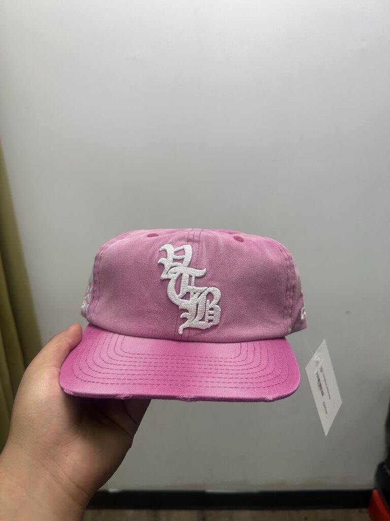 New Vertabrae White Pink Hat