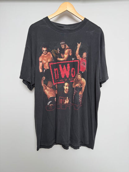 Vintage NWO Unity Black Red Logo Black Tee size XL/2XL