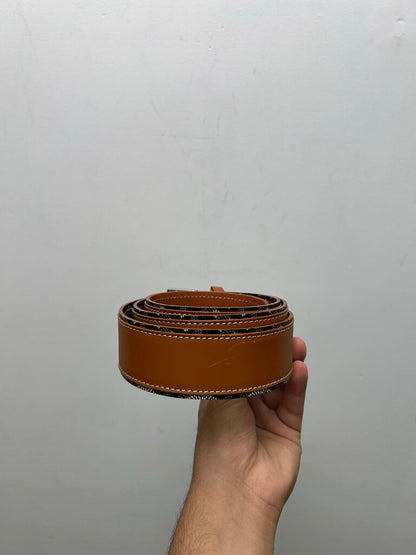 Preowned Goyard Belt Brown Black OG Sz.34/40