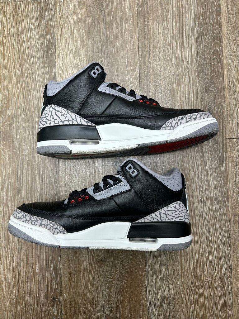 Preowned Jordan 3 Black Cement 2025 sz.8