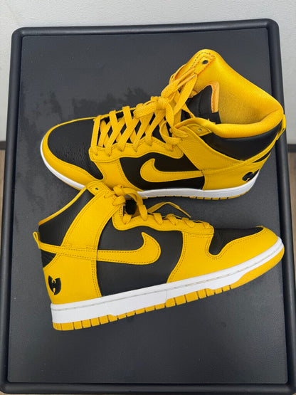 Preowned Nike Wutang Black Yellow Dunk High sz.8