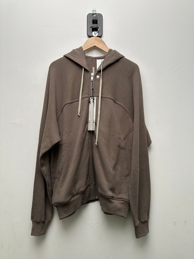 New Rick Owens Dust Knit Zip Up Hoodie Sz.Medium