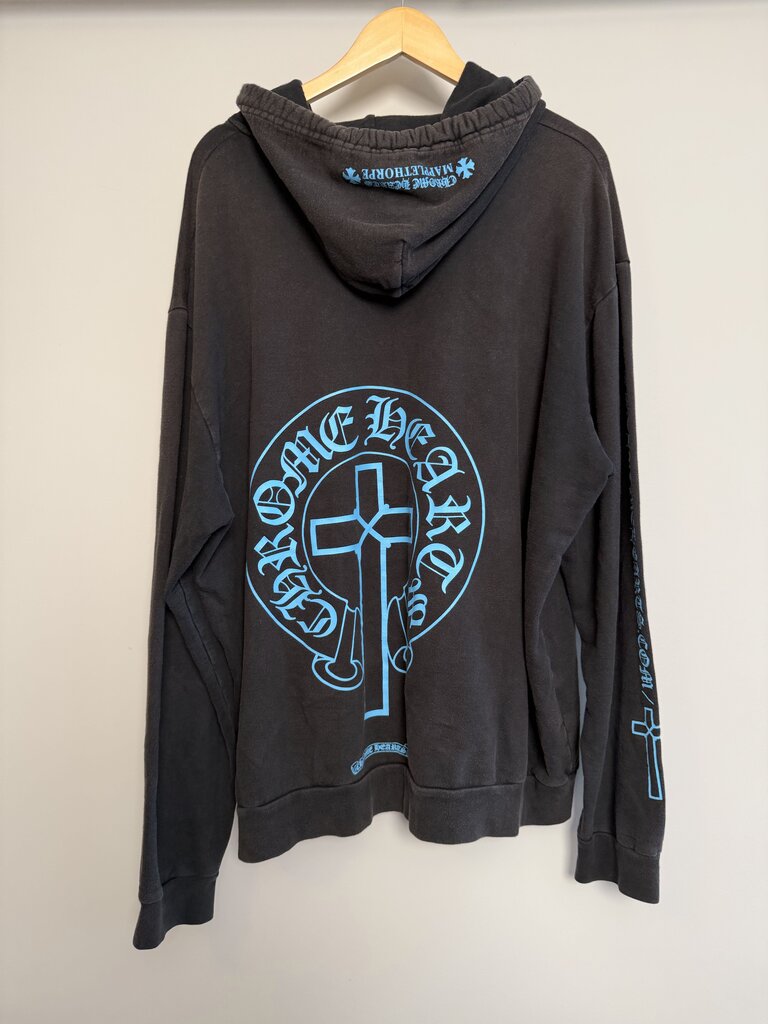 Preowned Chrome Heart Mapple Thorpe Black UNC Hoodie size XL