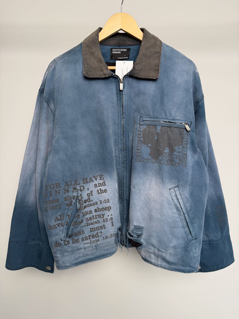 Preowned ERD Canvas Blue Work Jacket size M