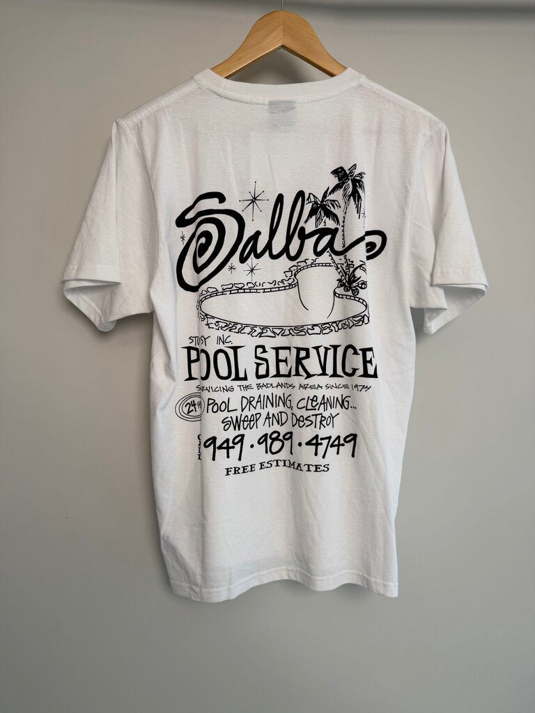 New Stussy White Pool Party White tee size S