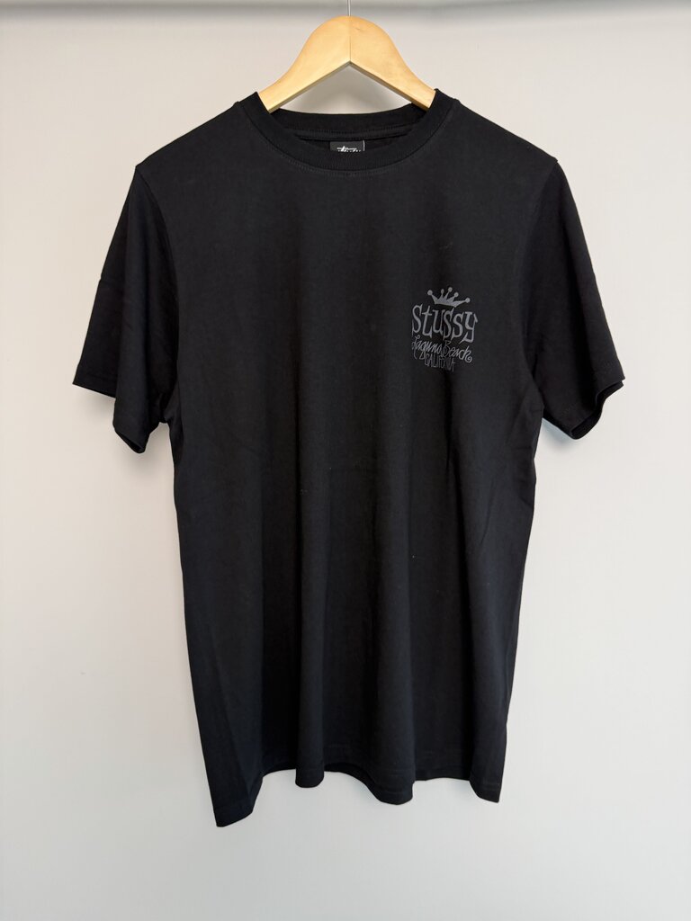 New Stussy Laguna Beach Black Tee size S