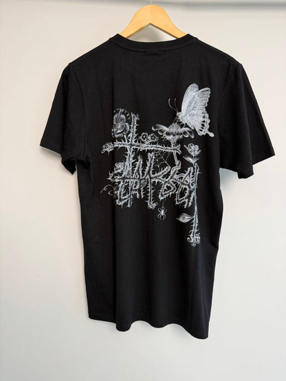 New Stussy Bloom Black Tee size s