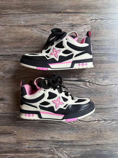 New Louis Vuitton Skate Cream Black Pink size 8LV(10)