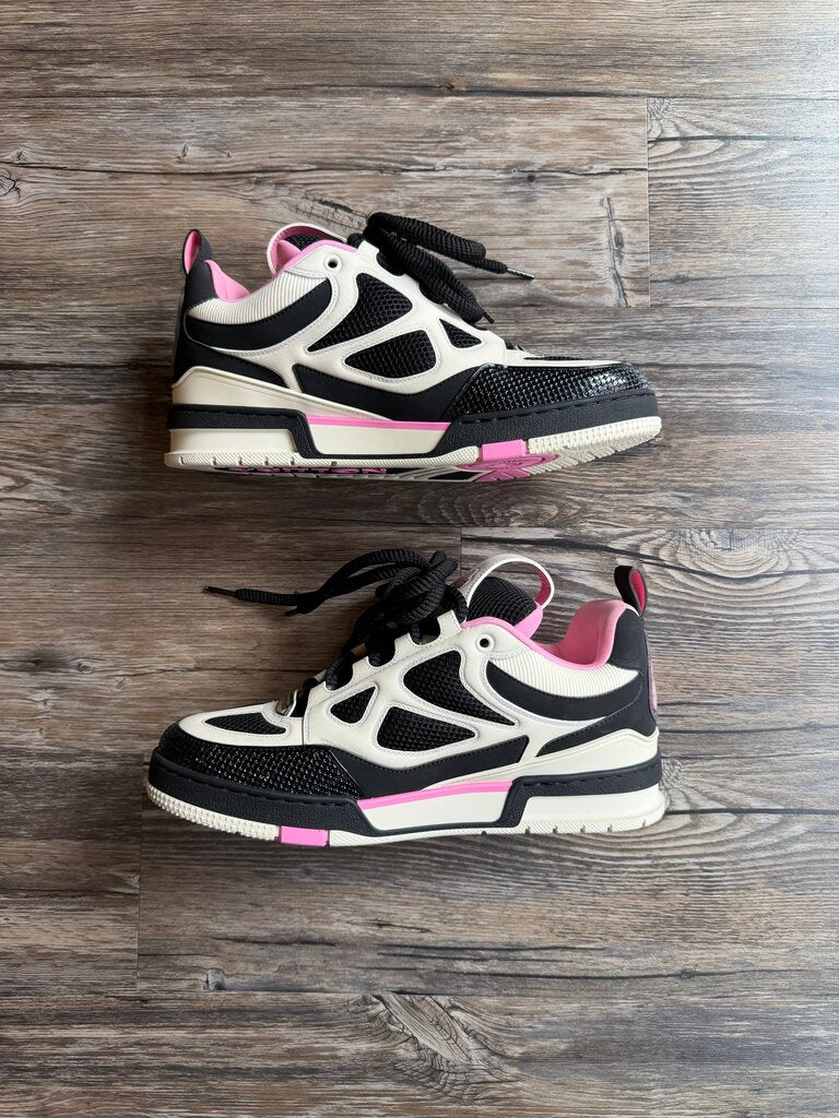 New Louis Vuitton Skate Cream Black Pink size 8LV(10)