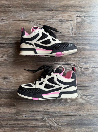 New Louis Vuitton Skate Cream Black Pink size 8LV(10)