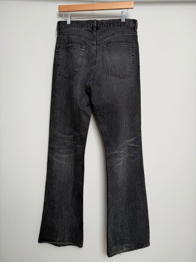 Preowned Balenciaga Bootcut Black Denim size 30