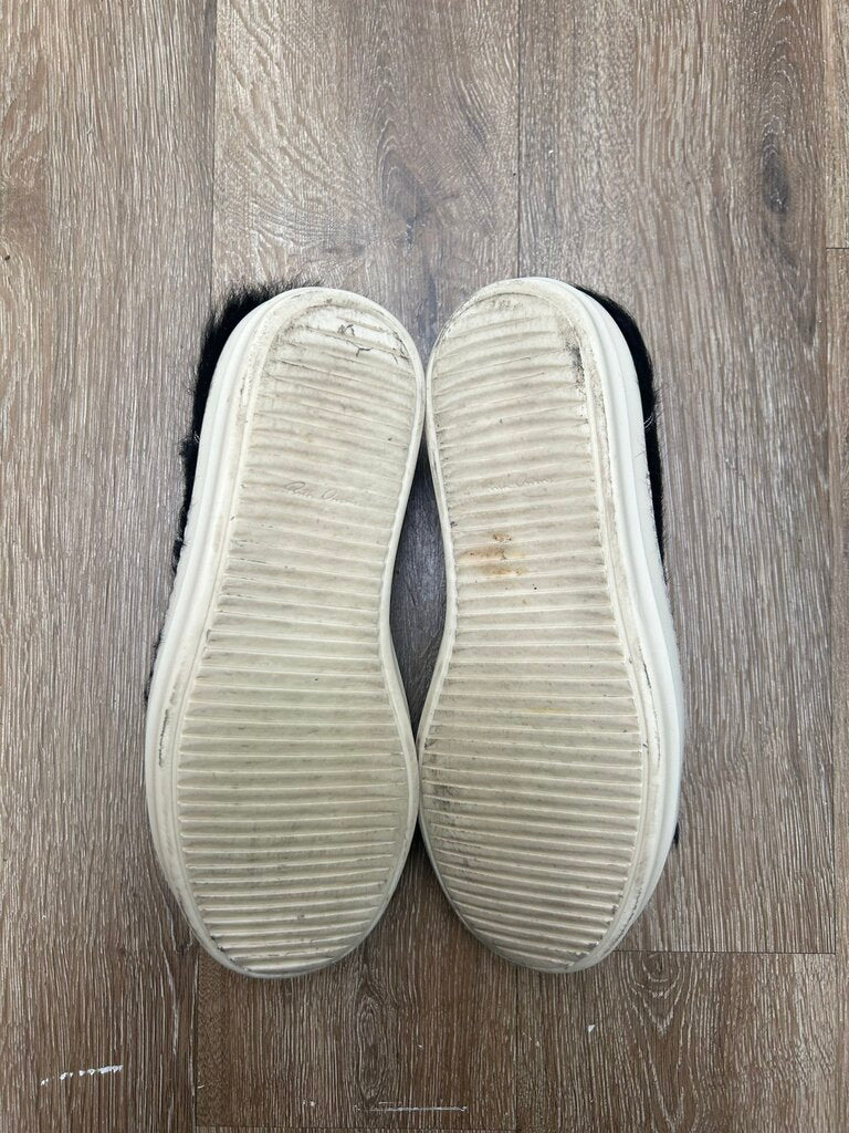 Preowned Rick Owens Mainline Black Mohair Milk Vans sz.42 (No Sole)