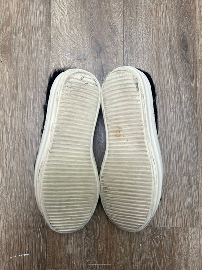 Preowned Rick Owens Mainline Black Mohair Milk Vans sz.42 (No Sole)