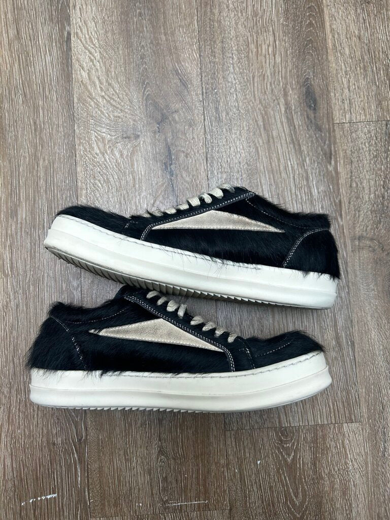 Preowned Rick Owens Mainline Black Mohair Milk Vans sz.42 (No Sole)