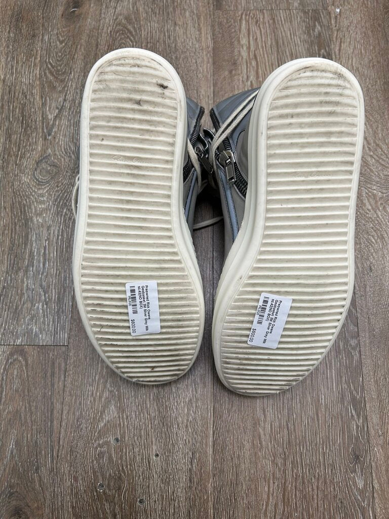Preowned Rick Owens Geobasket 3M Silver Grey Milk sz.42(NO BOX)