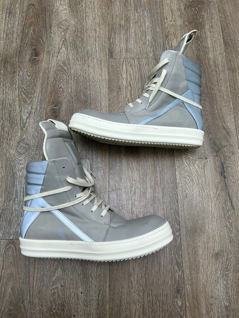 Preowned Rick Owens Geobasket 3M Silver Grey Milk sz.42(NO BOX)