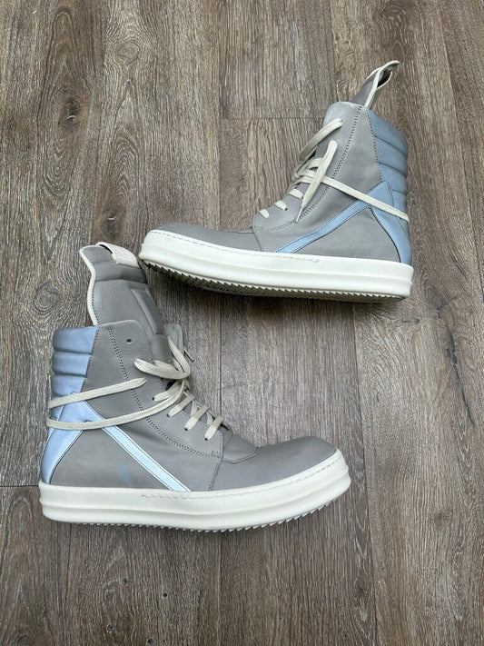 Preowned Rick Owens Geobasket 3M Silver Grey Milk sz.42(NO BOX)