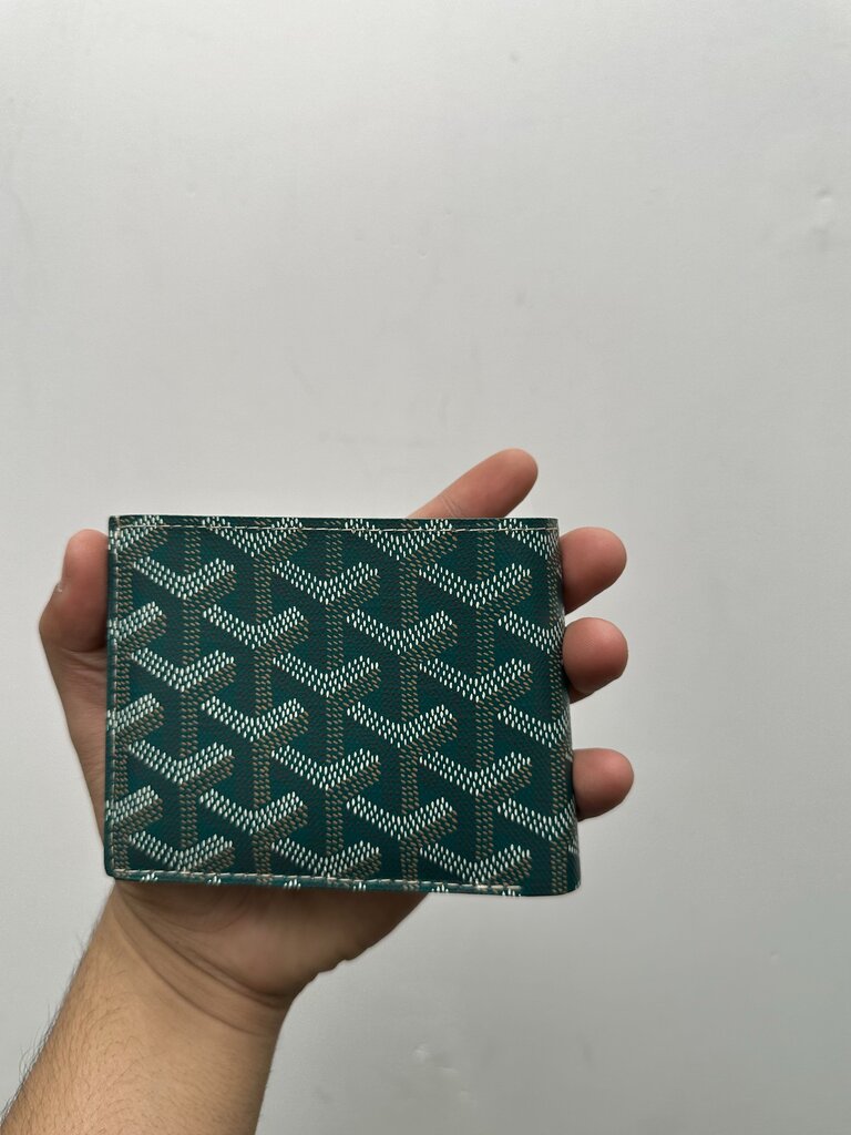 New Goyard Green Victoire Bifold Wallet