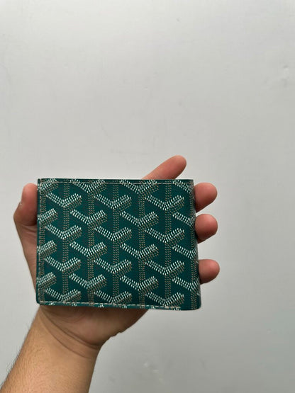 New Goyard Green Victoire Bifold Wallet