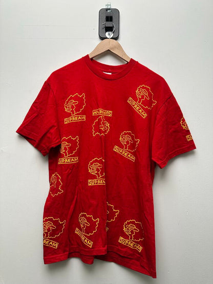 Preowned Supreme Gonz Yellow Head Red Tee sz.M