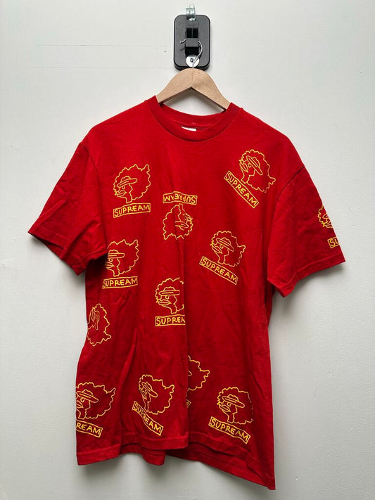 Preowned Supreme Gonz Yellow Head Red Tee sz.M
