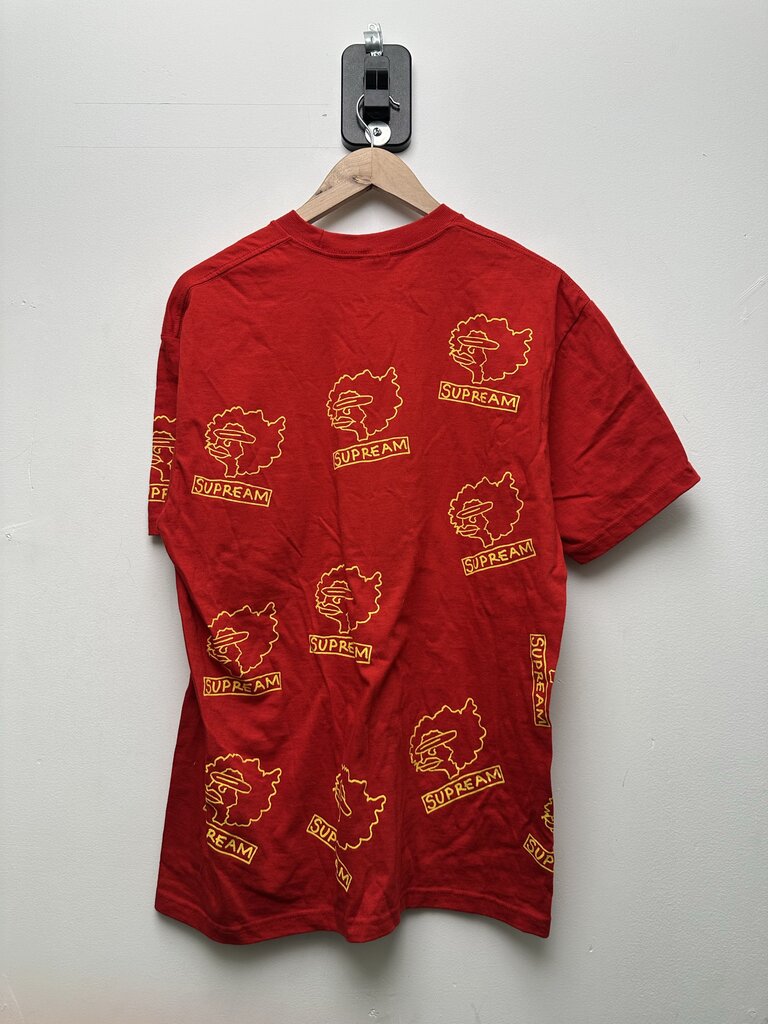 Preowned Supreme Gonz Yellow Head Red Tee sz.M