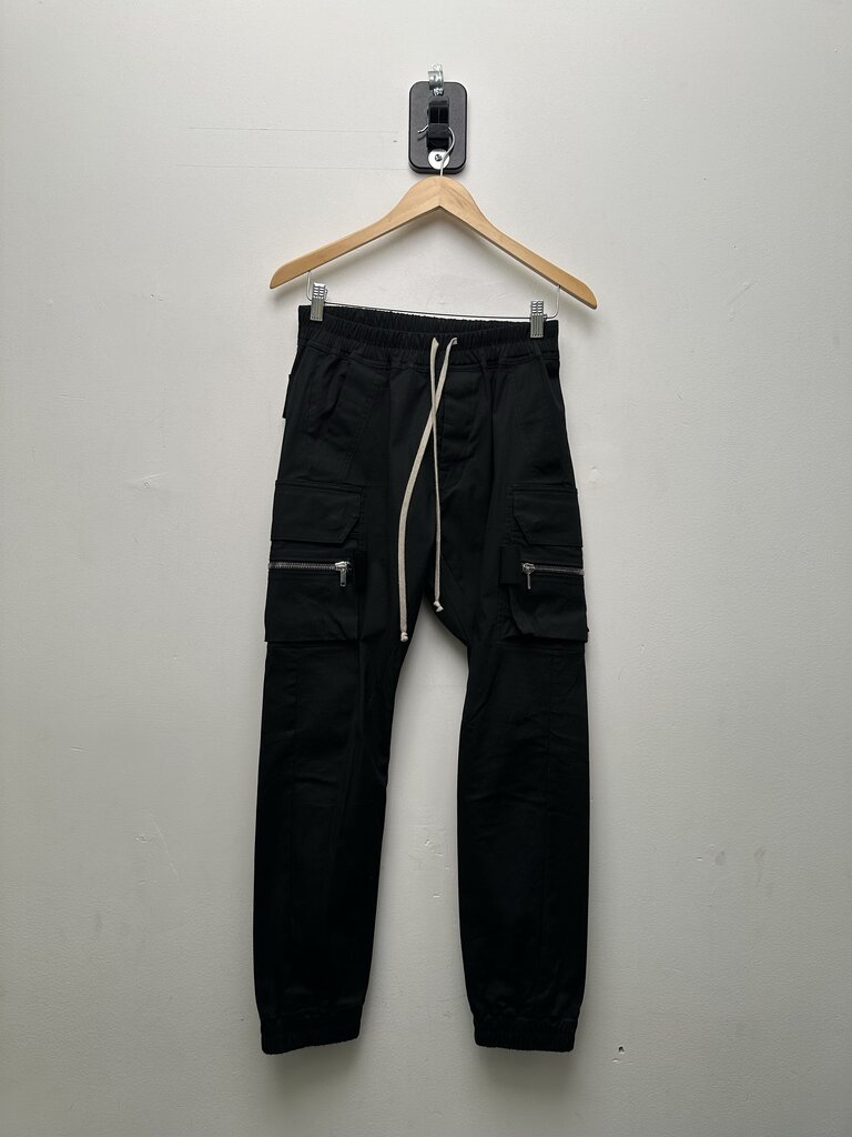 Preowned Rick Owens Mastodon Black Cargo Pants sz.36(Small)