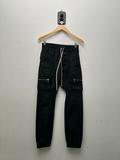 Preowned Rick Owens Mastodon Black Cargo Pants sz.36(Small)