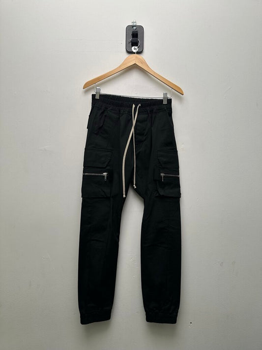 Preowned Rick Owens Mastodon Black Cargo Pants sz.36(Small)