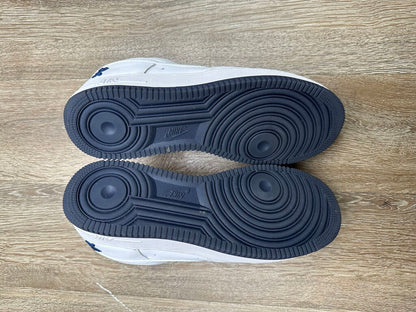 Preowned Lil Yatchy Air Forces White Navy Sz 11