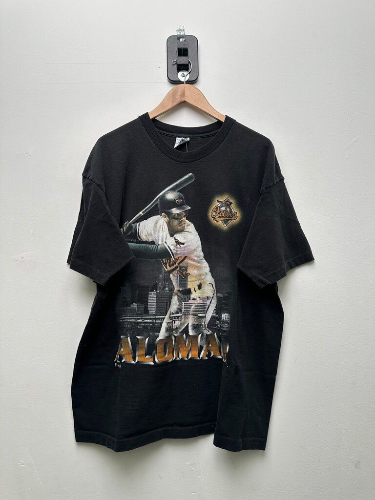 MLB Alomar Baseball Black Tee Sz XXL