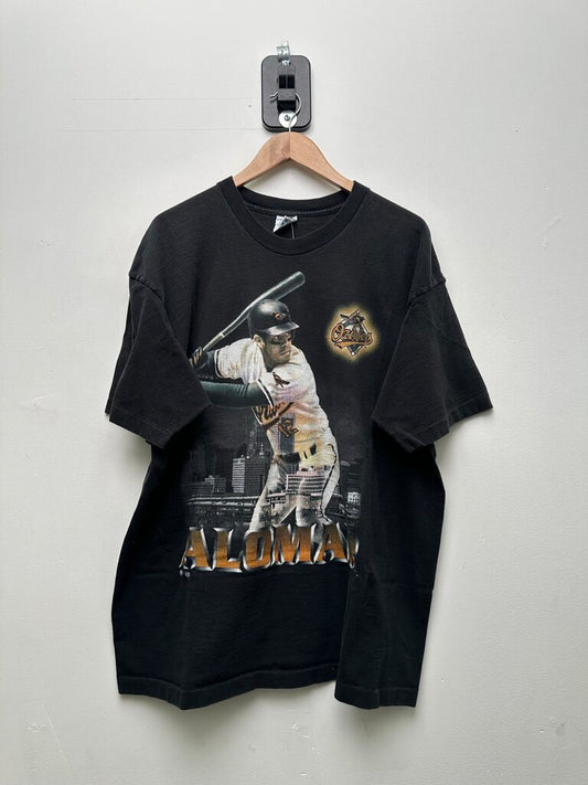 MLB Alomar Baseball Black Tee Sz XXL