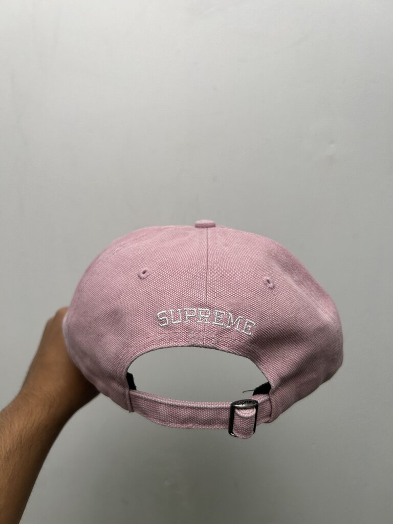 New Supreme S Logo 6 Panel Fade Pink Hat