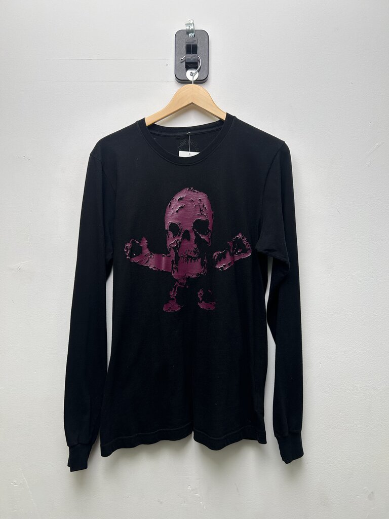 Preowned Chrome Hearts Purple Giant Foti Logo Black Longsleeve sz.M