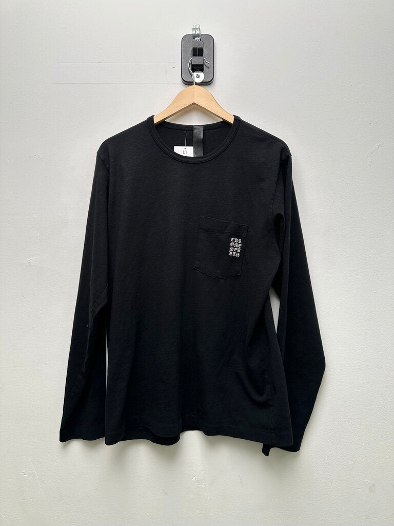 Preowned Chrome Hearts Cross Embroidered Black Longsleeve sz.L