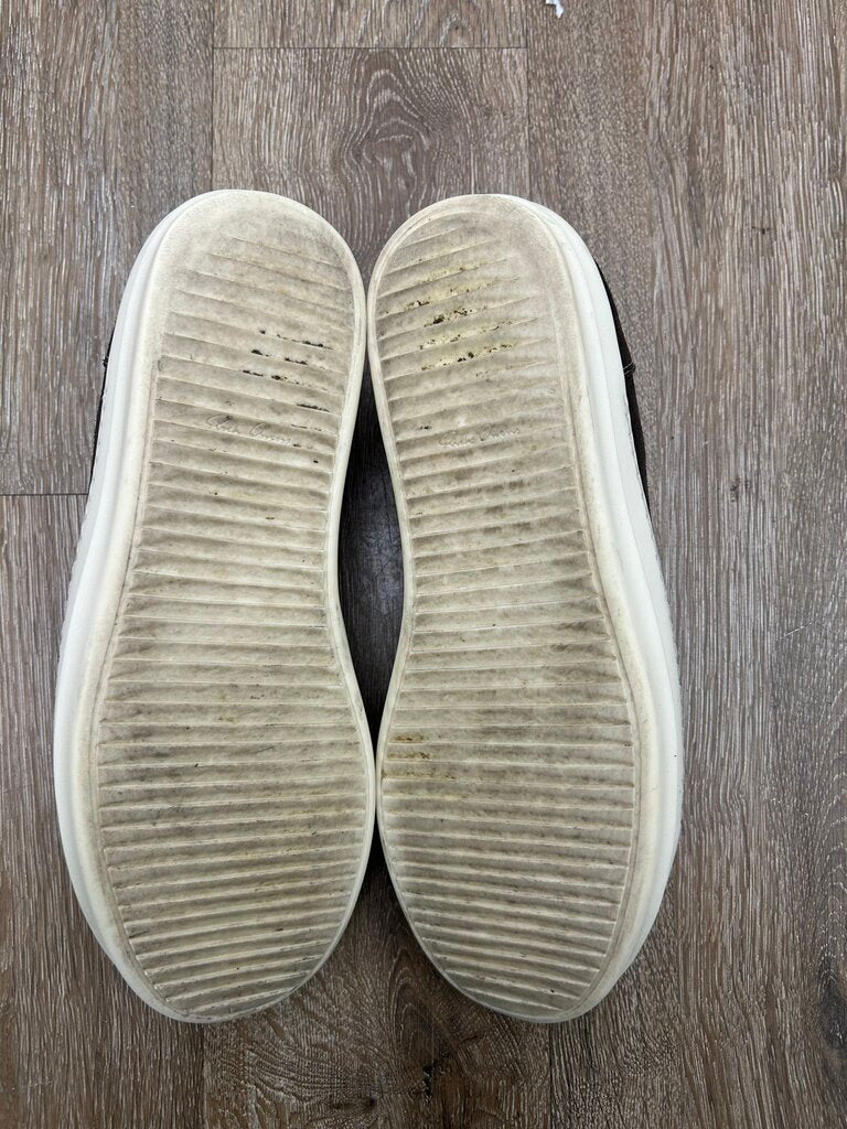 Preowned Rick Owens Vans Dark Brown Suede Sz.46